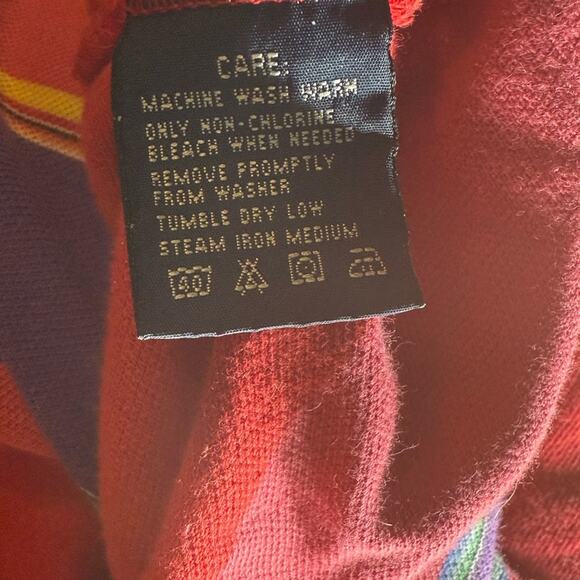 Vtg Ralph Lauren Striped Polo Tank Top Womens Size Large Tennis Prep Ivy League - Picture 7 of 10